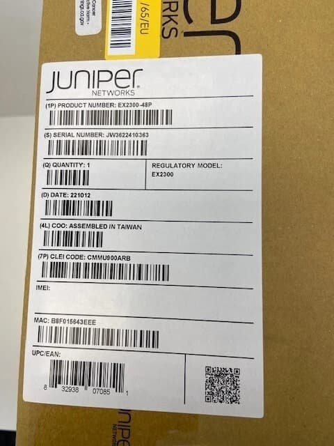 Juniper Networks EX2300-48P | 48-Port 10/100/1000BASE-T PoE+ Ethernet Switch - Image 7