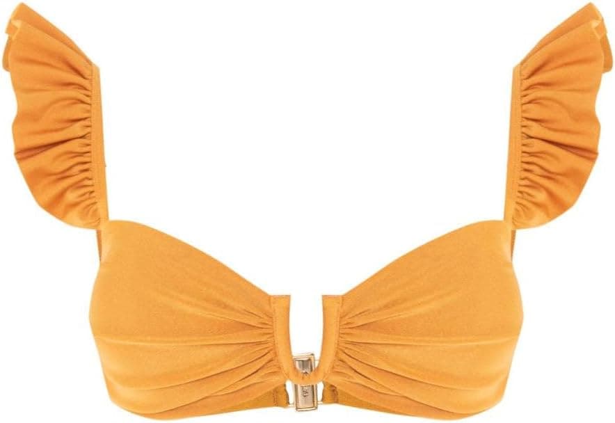 PatBO Lagoa Lycra Flutter Bikini Top