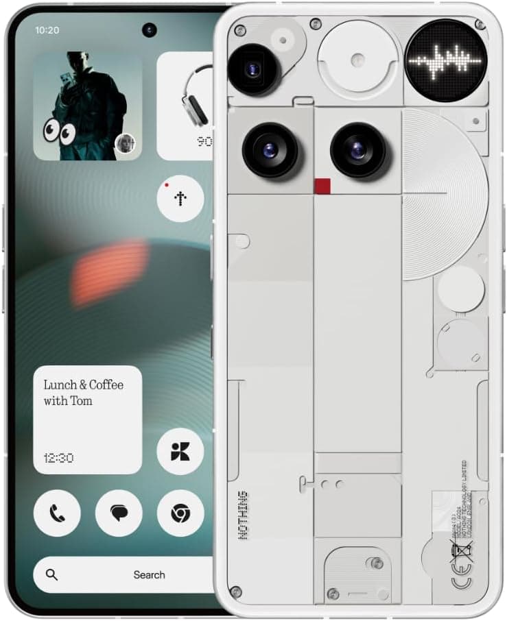 Nothing Phone (3) Cell Phone, 2025 New 5G Unlocked Phones 256GB, Android 15