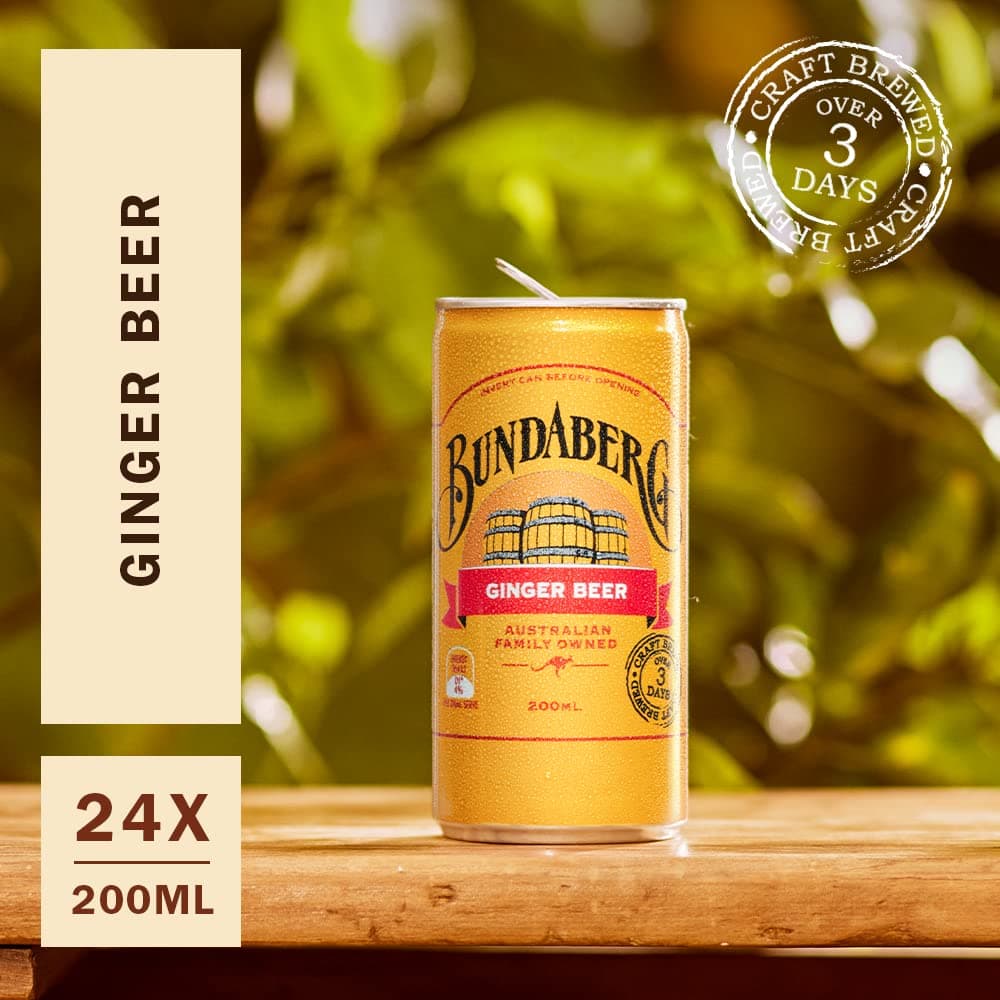 Bundaberg Ginger Beer, 6.8 fl oz Cans, (24 Pack) - Image 3