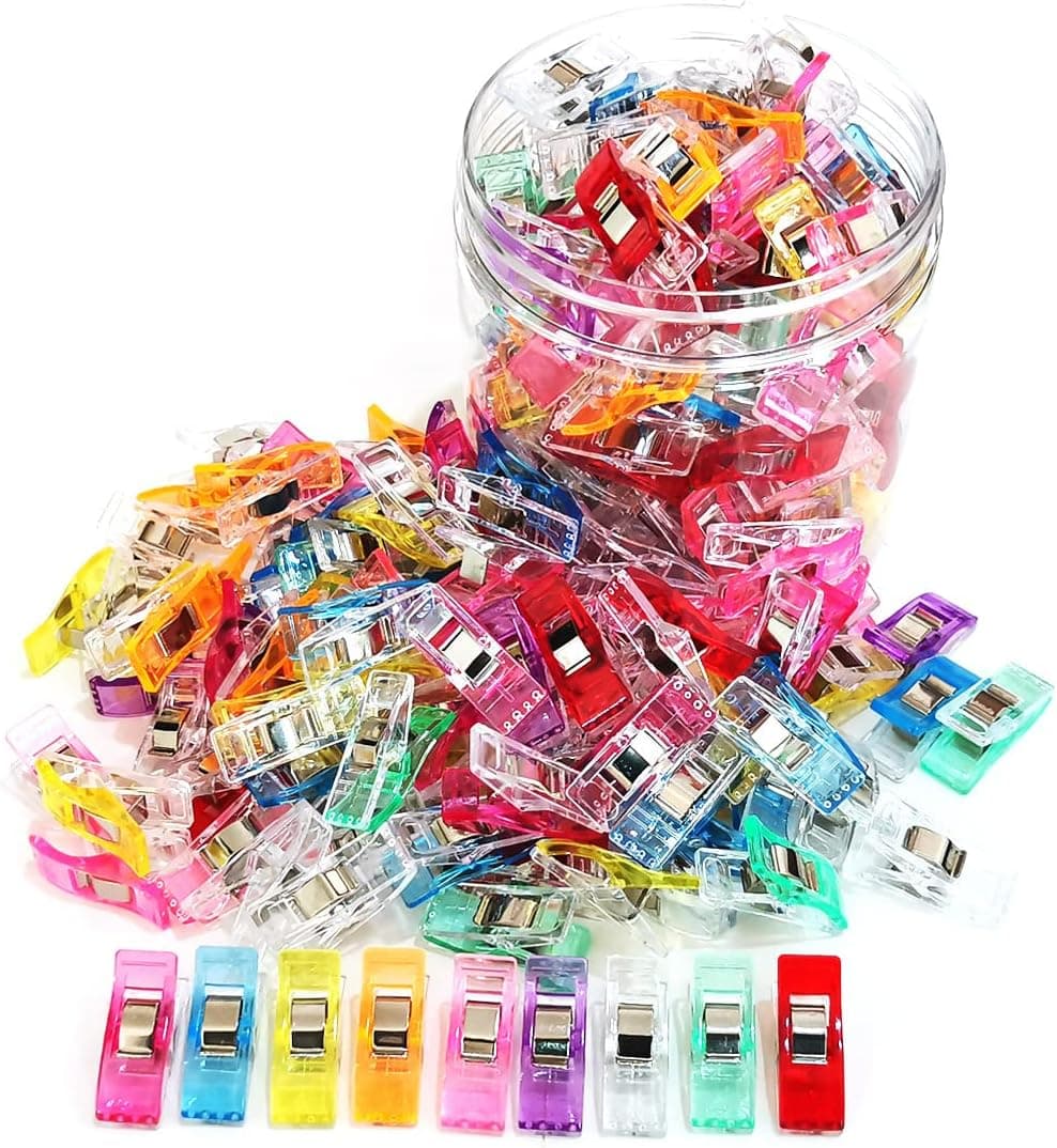 Sewing Clips, 100 Pcs with Plastic Box