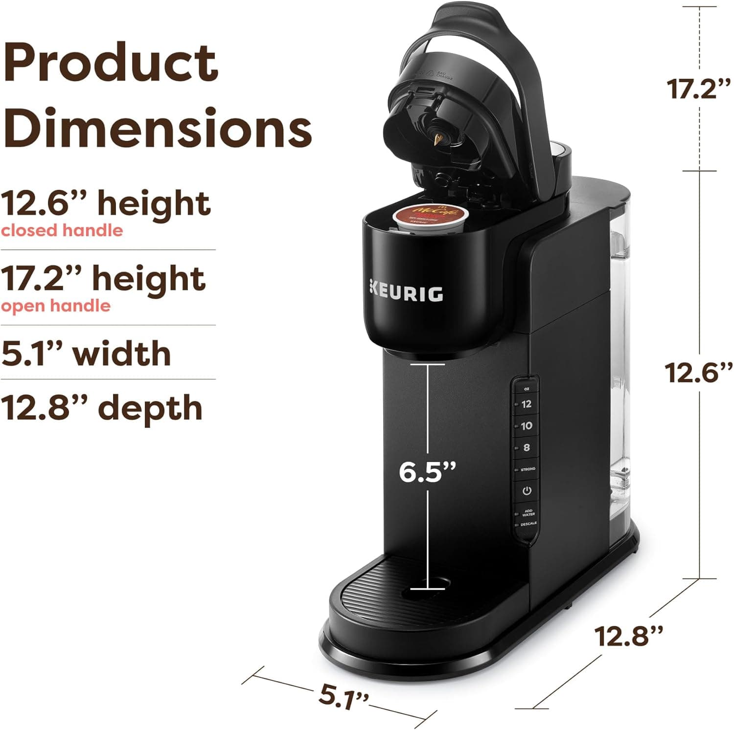 Keurig K-Express Single Serve Coffee Maker – Strong Brew Option, 42oz Reservoir, Sleek Design for Holiday Hosting & Gifting, Black - Image 2