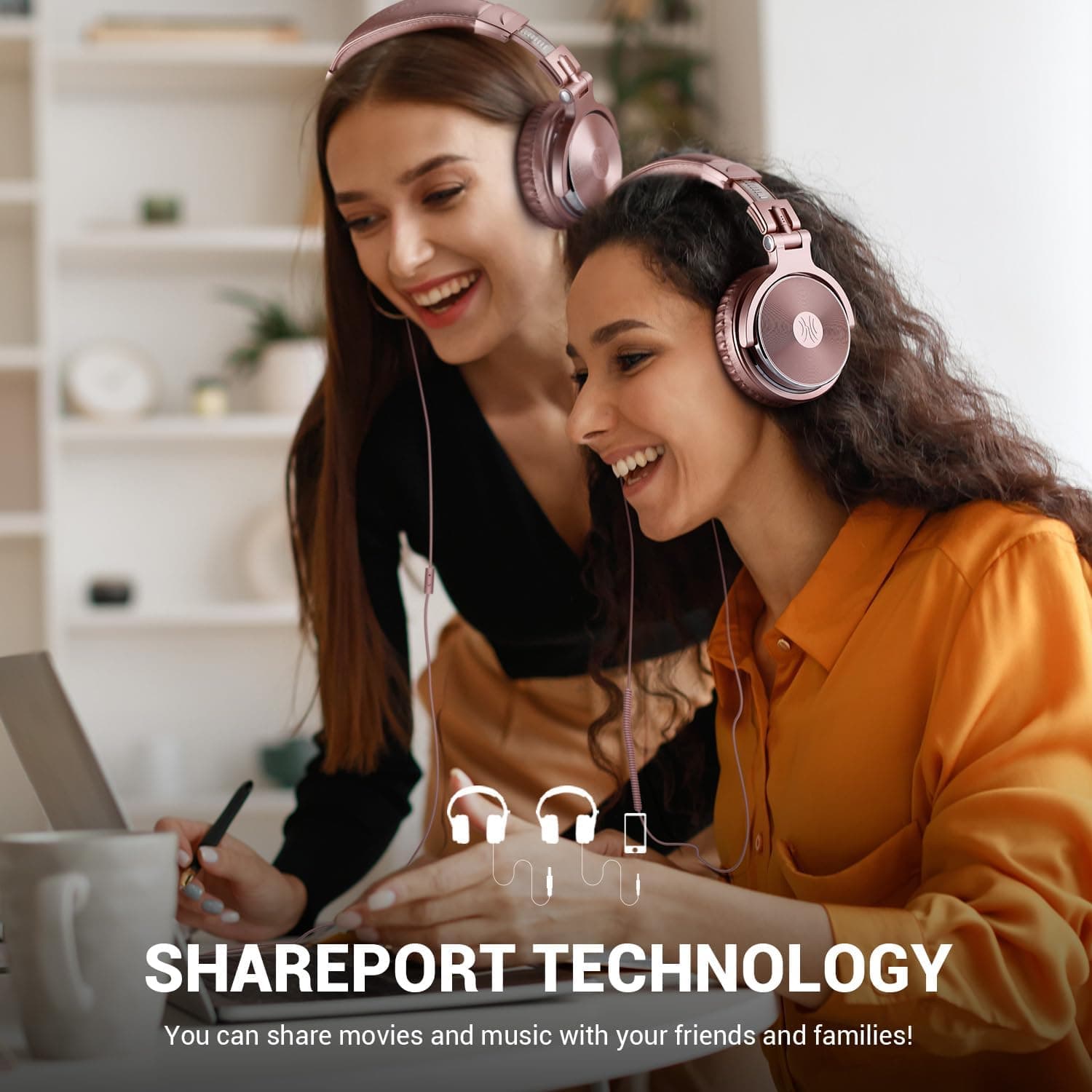 OneOdio Wired Over Ear Headphones Studio Monitor & Mixing DJ Stereo Headsets - Image 5