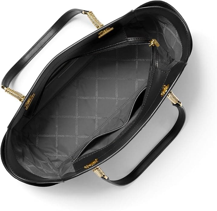 Michael Kors Jacquelyn Medium Chain Tote Black - Image 2