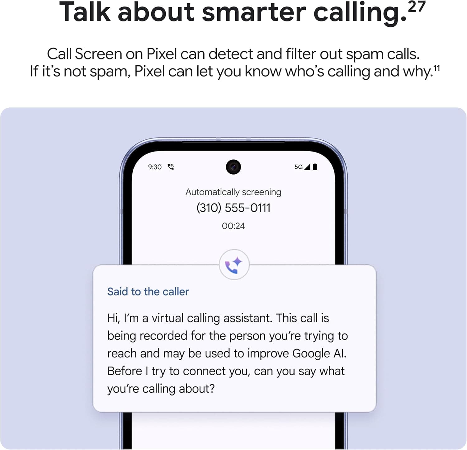 Google Pixel 9a with Gemini - Unlocked Android Smartphone  - Obsidian - 128 GB - Image 7