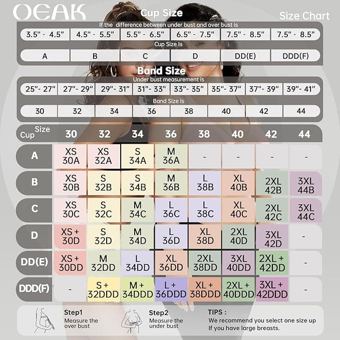 OEAK Womens Deep V Bras Wireless Comfortable Bra Supportive No Underwire Bras Tshirt Push Up Bralettes Plunge Seamless Bra - Image 6