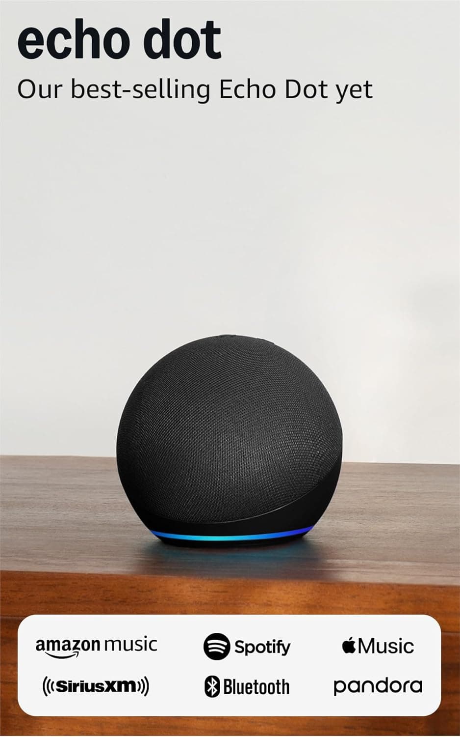 Amazon Echo Dot (newest model) - Vibrant sounding speaker with Alexa+ Early Access, Great for bedrooms, dining rooms and offices, Charcoal