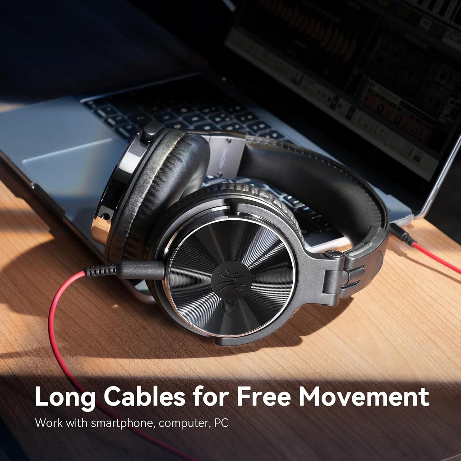 OneOdio Wired Over Ear Headphones Hi-Res Studio Monitor & Mixing DJ Stereo Headsets Black - Image 4