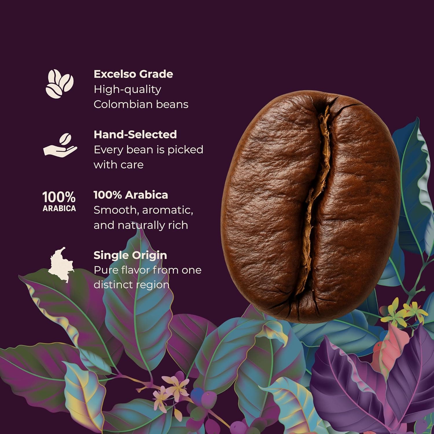 Hoasties Coffee Green Crown - Medium Roast Ground Organic Coffee, Made with 100% Colombian Arabica Coffee Beans, 16 ounces - Image 7